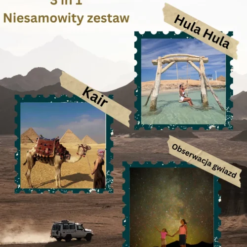 Wielka wycieczka 3 w 1: Kair, obserwacja gwiazd i wyspa Hula Hula
